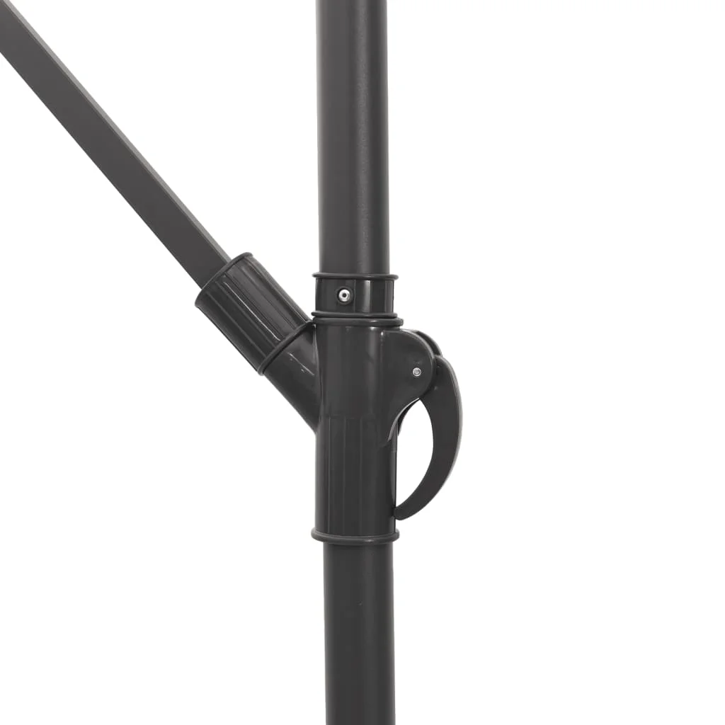 Zöld kerti napernyő acél rúddal 246 x 246 x 230 cm