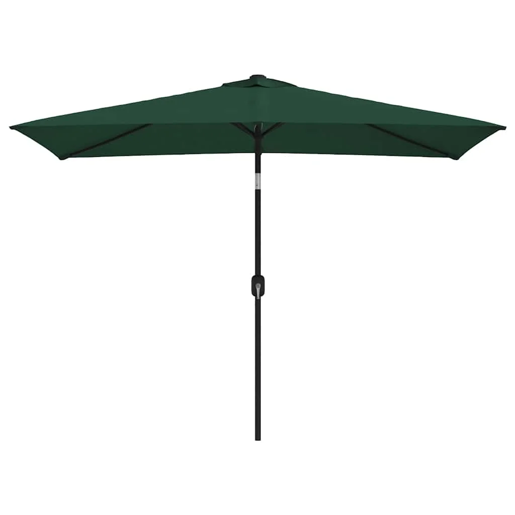 Szögletes zöld napernyő 200 x 300 cm