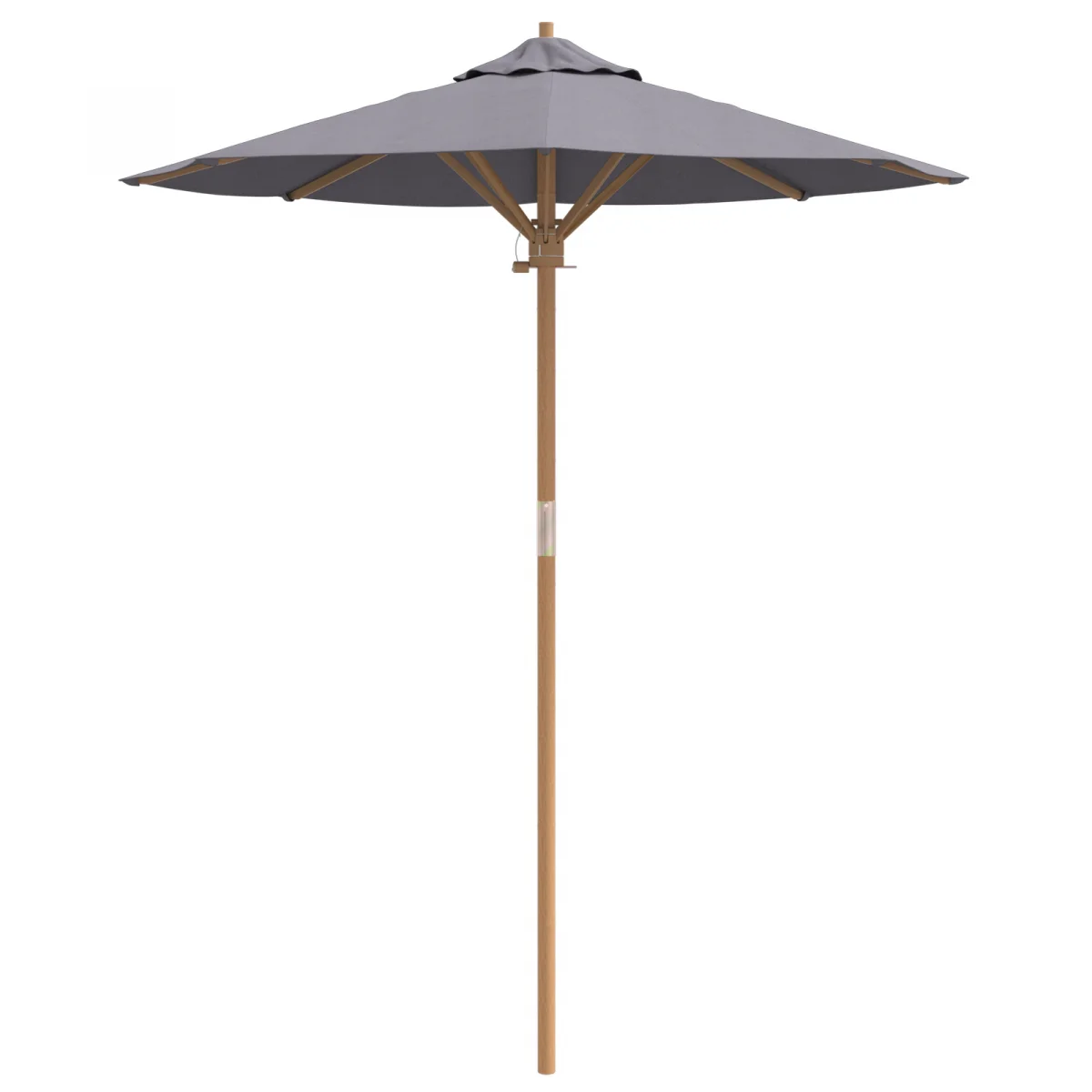 Sötét Szürke Kert Parasol 180x230 cm Bambusz