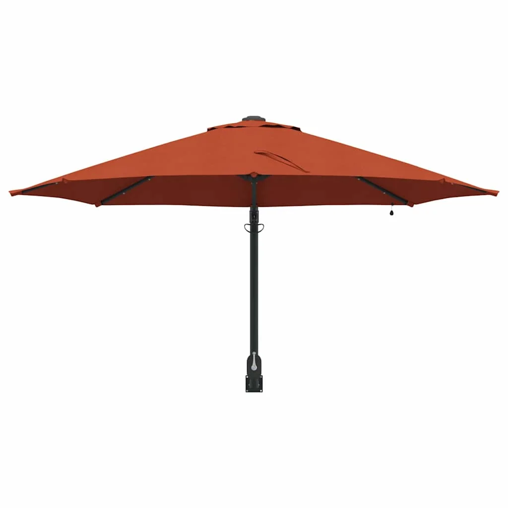 Kerti napernyő Piros és Fekete 248 x 248 x 148 cm