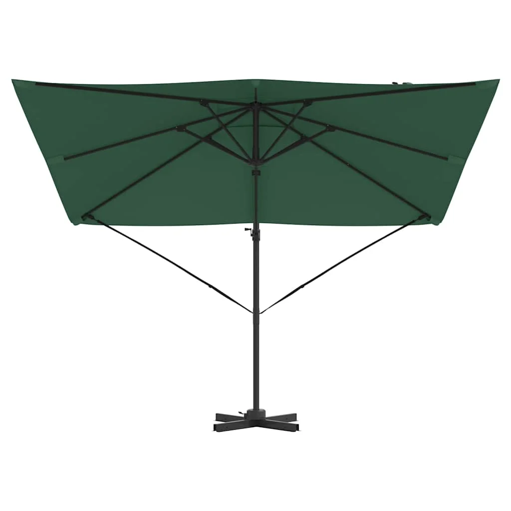 Roma napernyő Zöld 286 x 285 x 265 cm Pamut és Alumínium