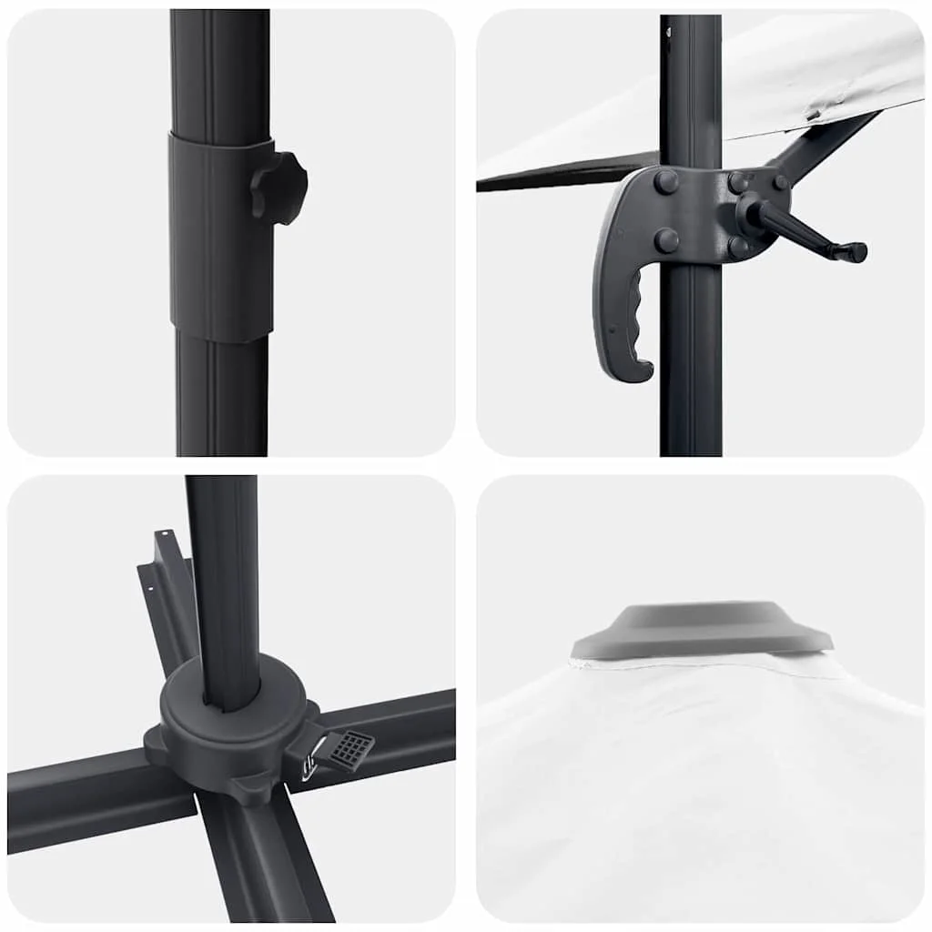 Cantilever Roma Napernyő Beige és fekete 352 x 251 x 260 cm