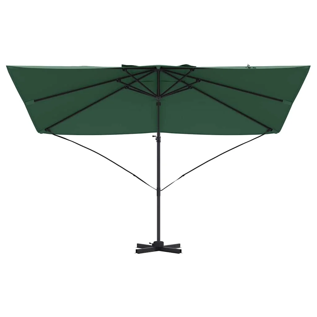 Cantilever Roma Napernyő Zöld és Fekete 352 x 251 x 260 cm