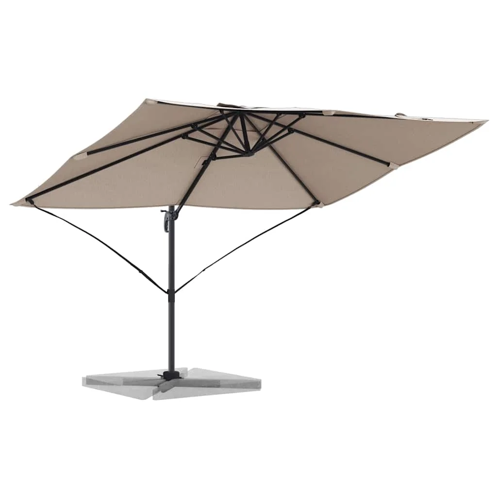 Cantilever Roma Napernyő Taupe és Fekete 352 x 251 x 260 cm