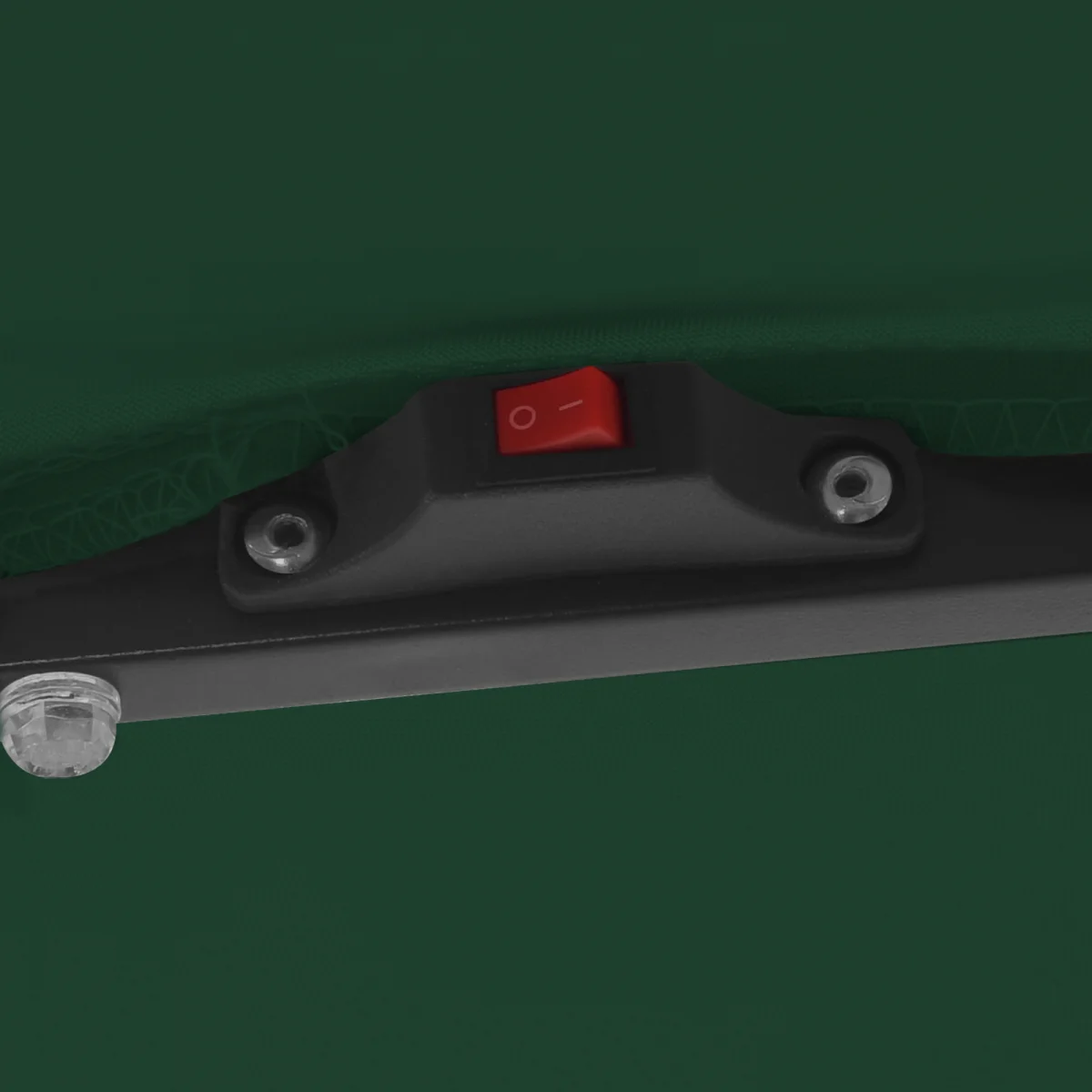 Négyzet alakú Kerti Napernyő LED Fényekkel 295x245 cm Zöld