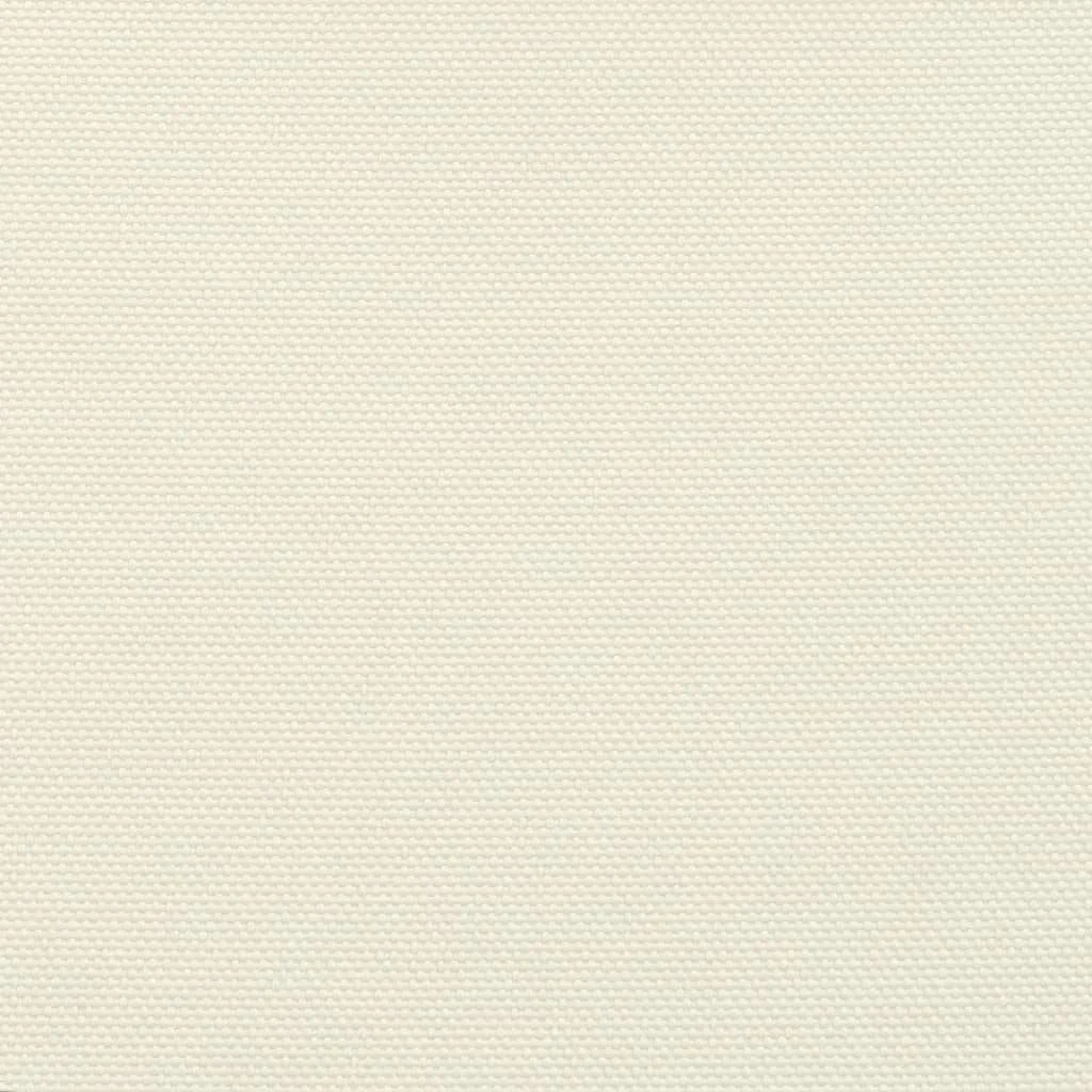 Négyszögletes, krémszínű oxford szövet napvitorla 4 x 6 m 