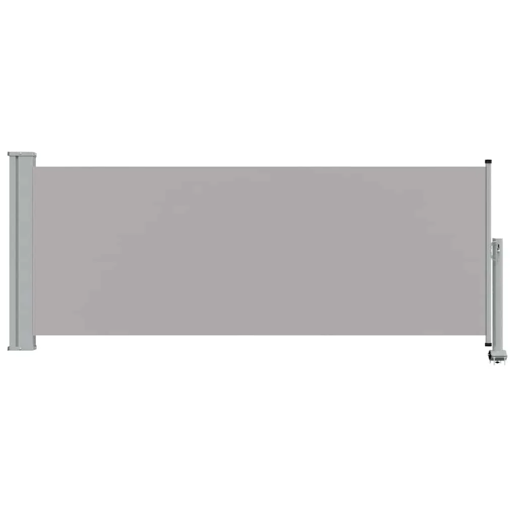 Szürke behúzható oldalsó terasz napellenző 100 x 300 cm