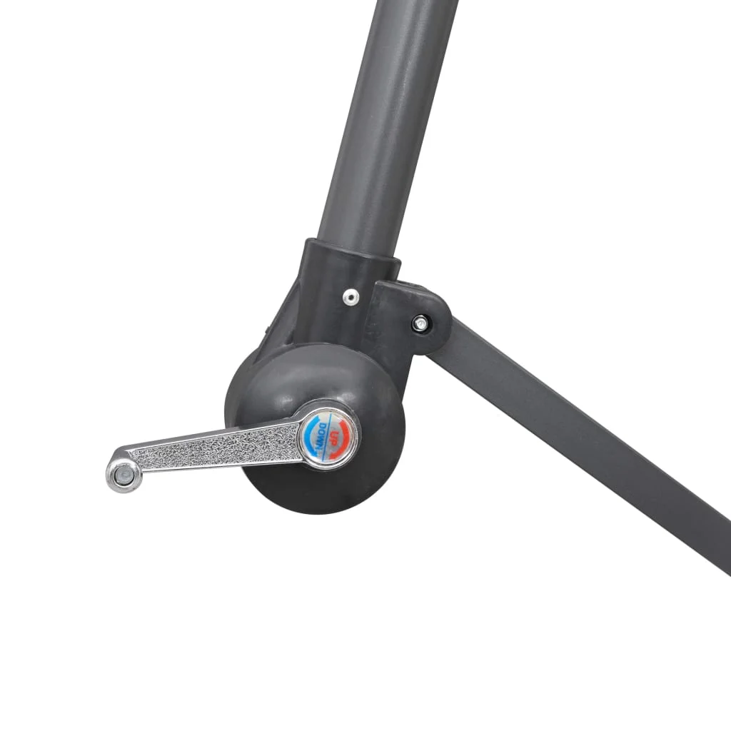 Zöld függő napernyő alumínium rúddal  3 m