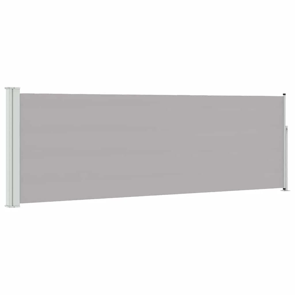 Szürke kihúzható oldalsó teraszi napellenző 100 x 300 cm