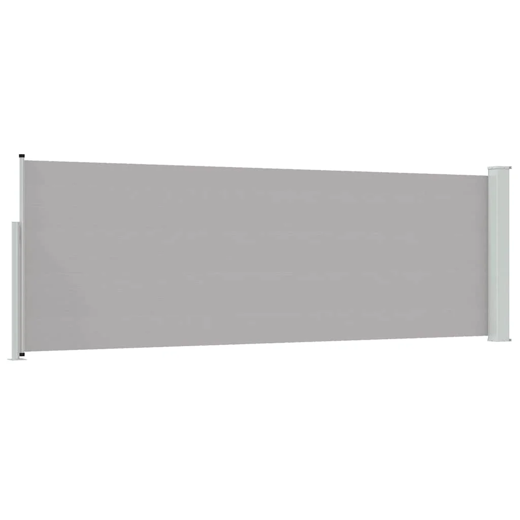Szürke kihúzható oldalsó teraszi napellenző 100 x 300 cm