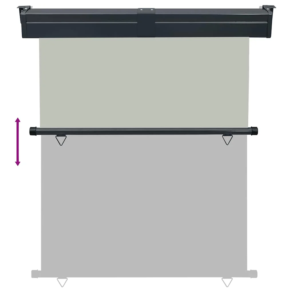 Szürke oldalsó terasznapellenző 145 x 250 cm