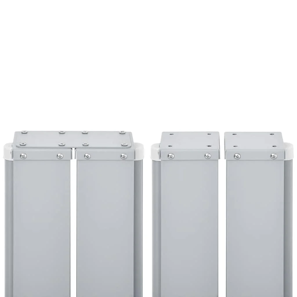 Fekete behúzható oldalsó napellenző 120 x 1000 cm