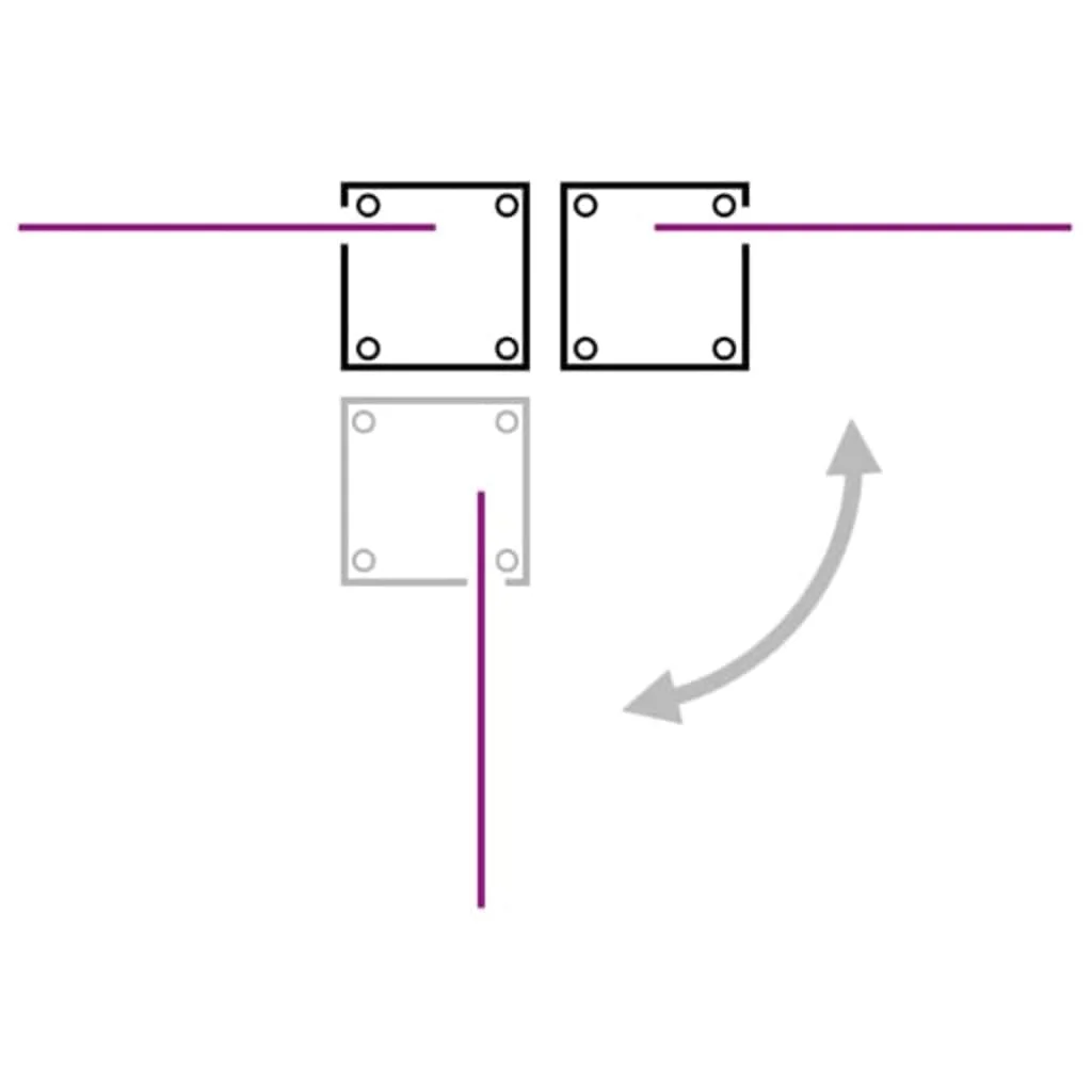 Antracitszürke behúzható oldalsó napellenző 120 x 1000 cm 