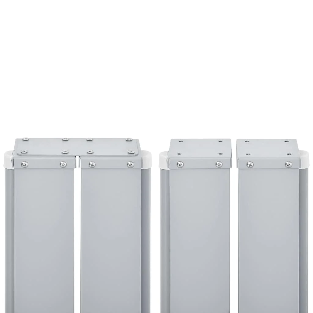 Piros behúzható oldalsó napellenző 140 x 1000 cm 