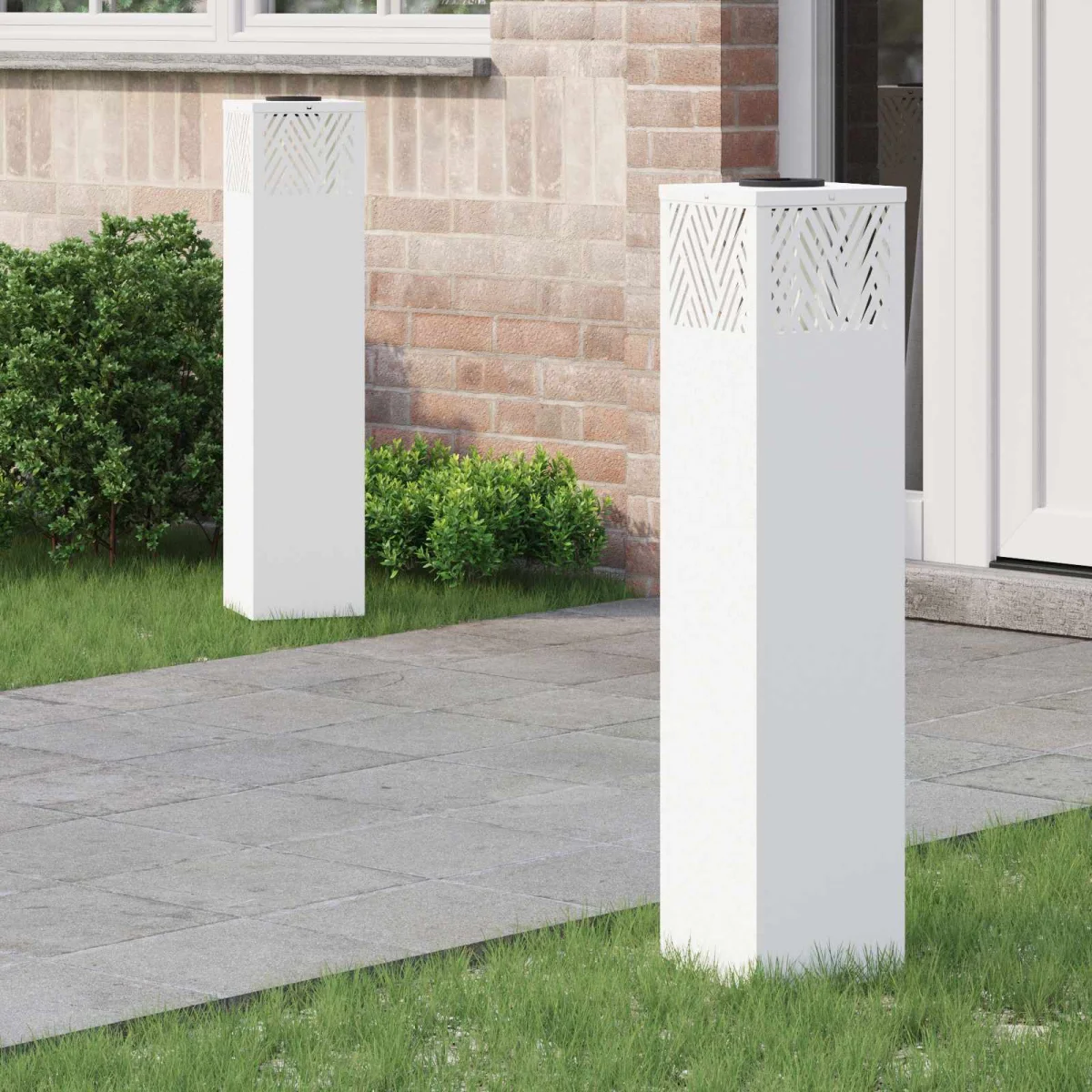 Napelemmel működő LED ösvény világítás 2 pcs Fehér