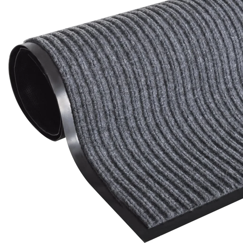 4 db szürke PVC lábtörlő 90 x 60 cm 