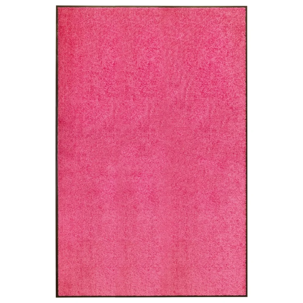 Rózsaszín kimosható lábtörlő 120 x 180 cm