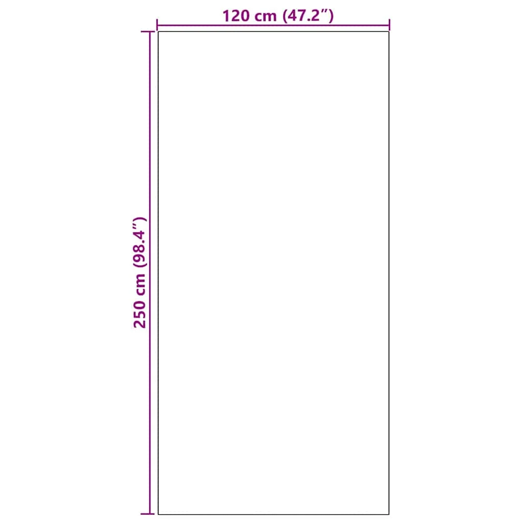 Kék Mosdópadló, Mosható Mosógépben 120x250 cm