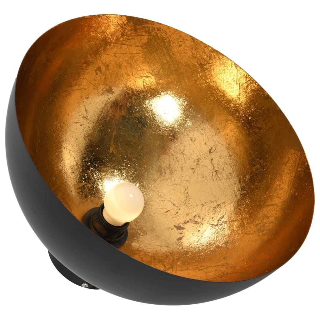 2 darab fekete-arany félgömb alakú mennyezeti lámpa E27