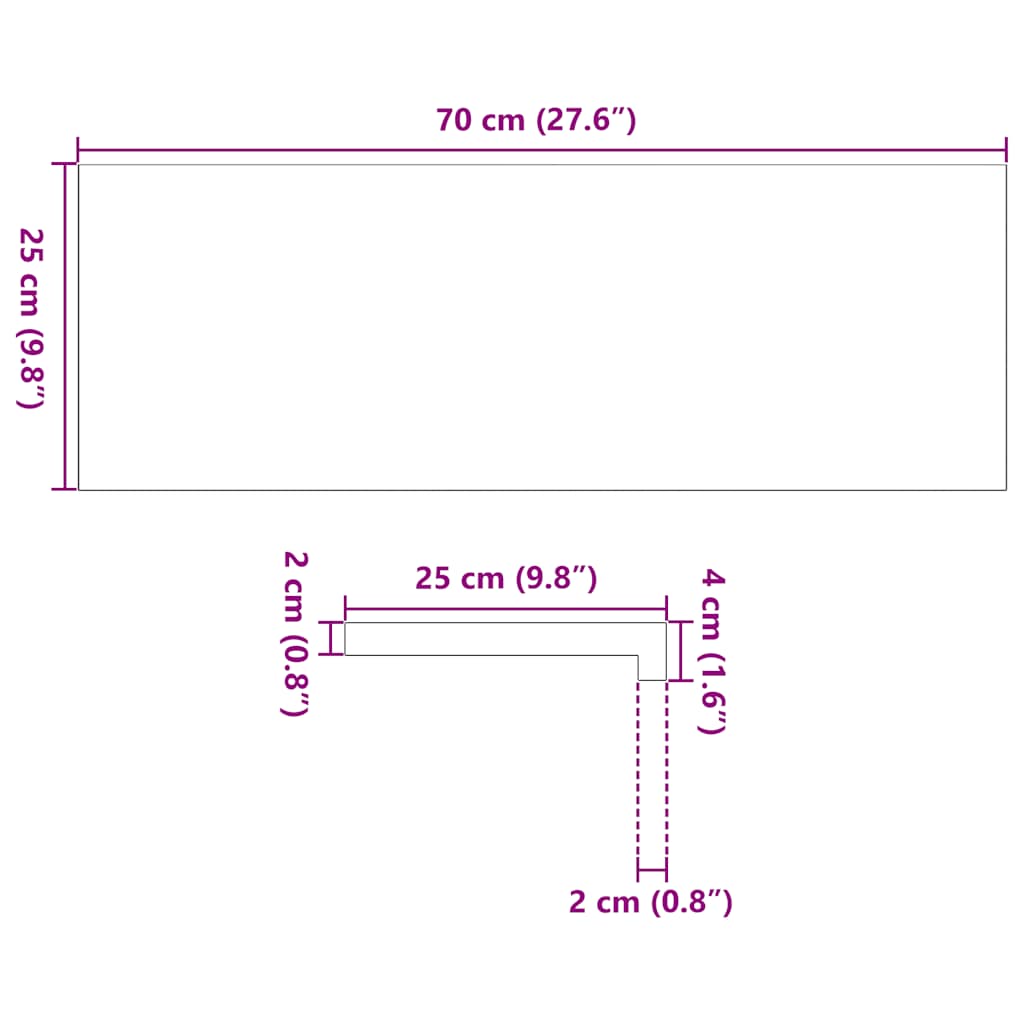 Lépcsőfokok 4 db Sötétbarna 70x25x2 cm tömör fa tölgyfa