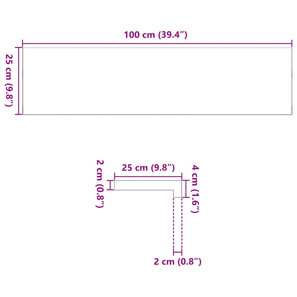 Lépcsőfokok 4 db Sötétbarna 100x25x2 cm tömör fa tölgyfa