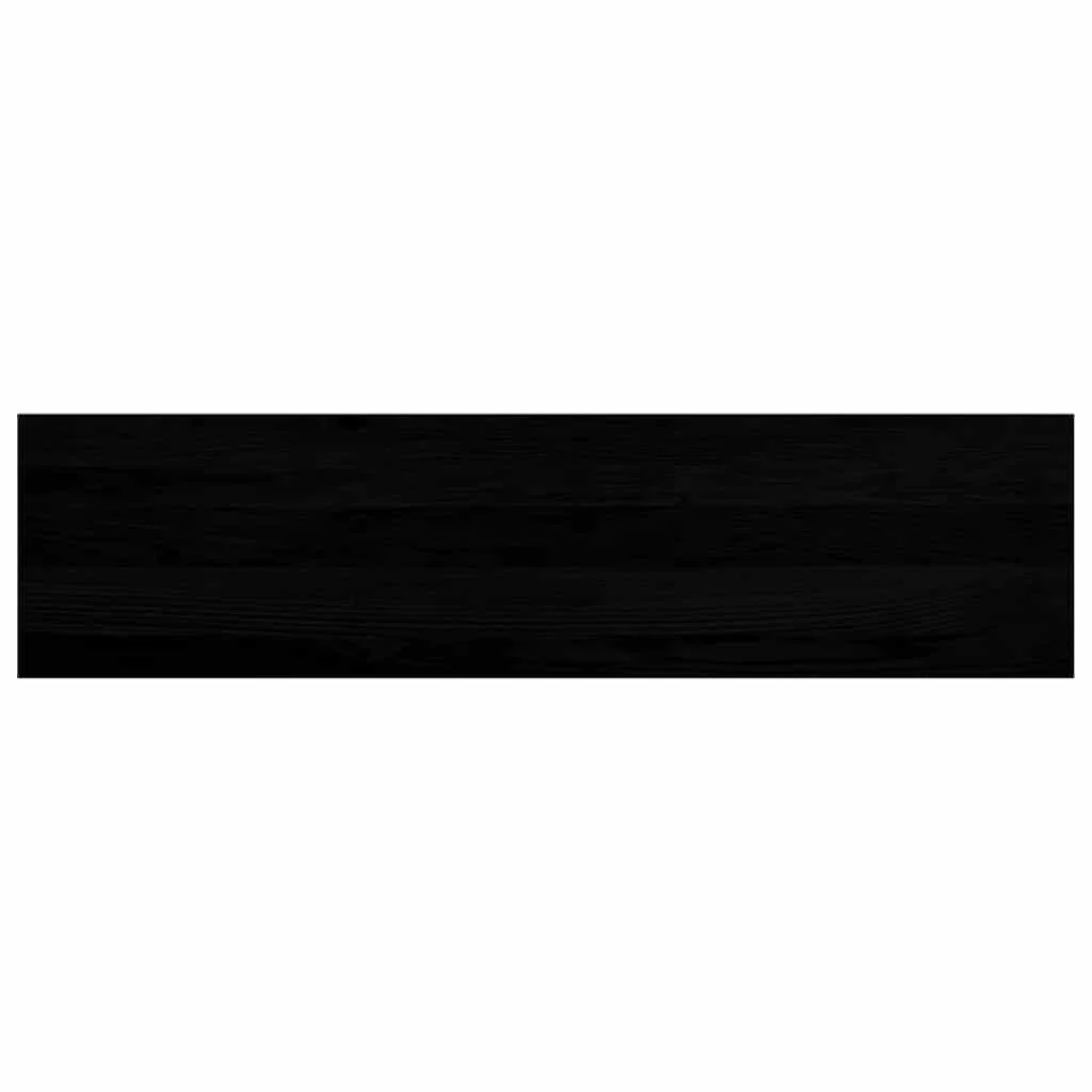 Lépcsőfokok 4 db Sötétbarna 100x25x2 cm tömör fa tölgyfa