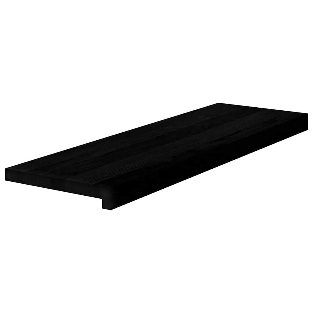 Lépcsőfokok 8 db Sötétbarna 80x30x2 cm tömör fa tölgyfa