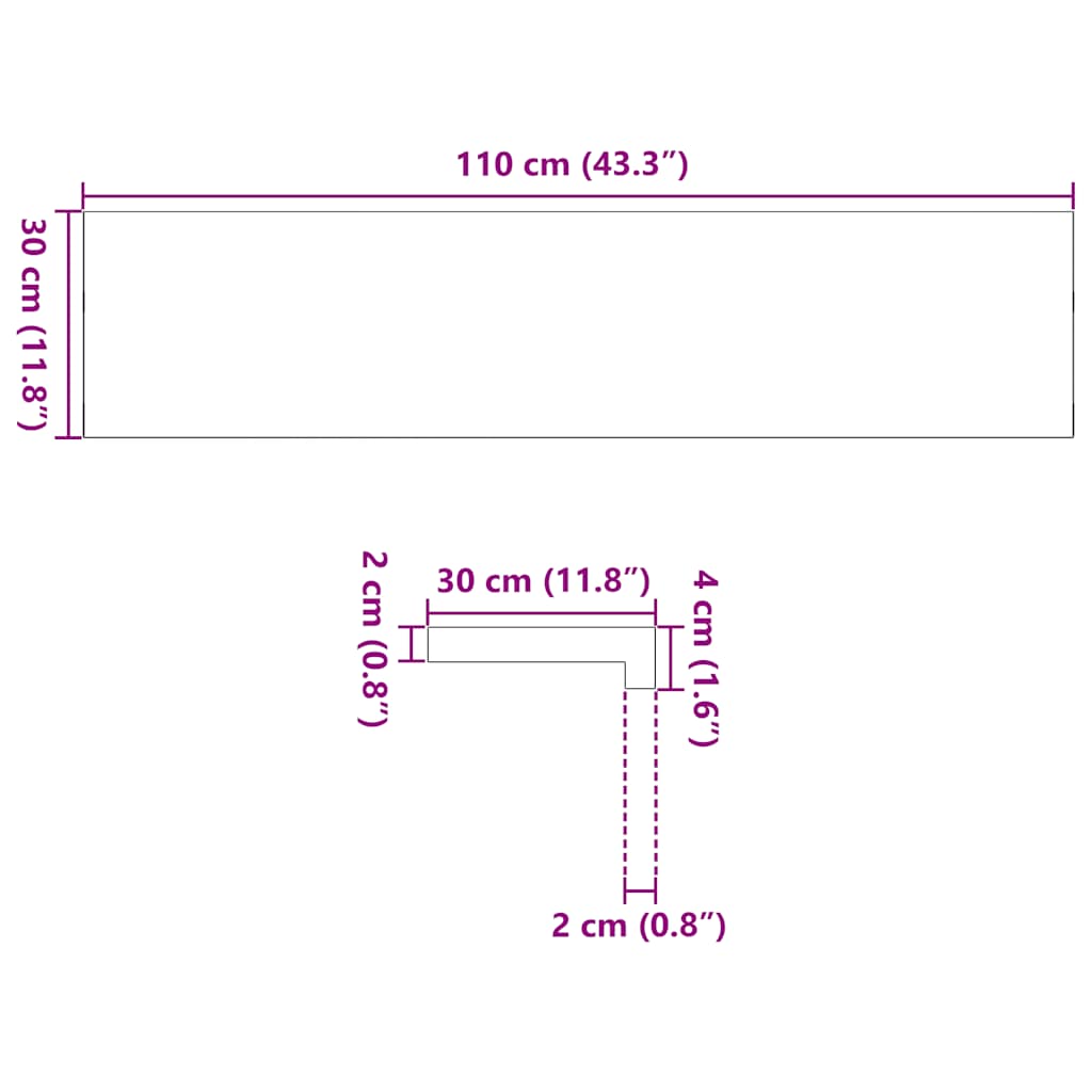 Lépcsőfokok 8 db Sötétbarna 110x30x2 cm tömör fa tölgyfa