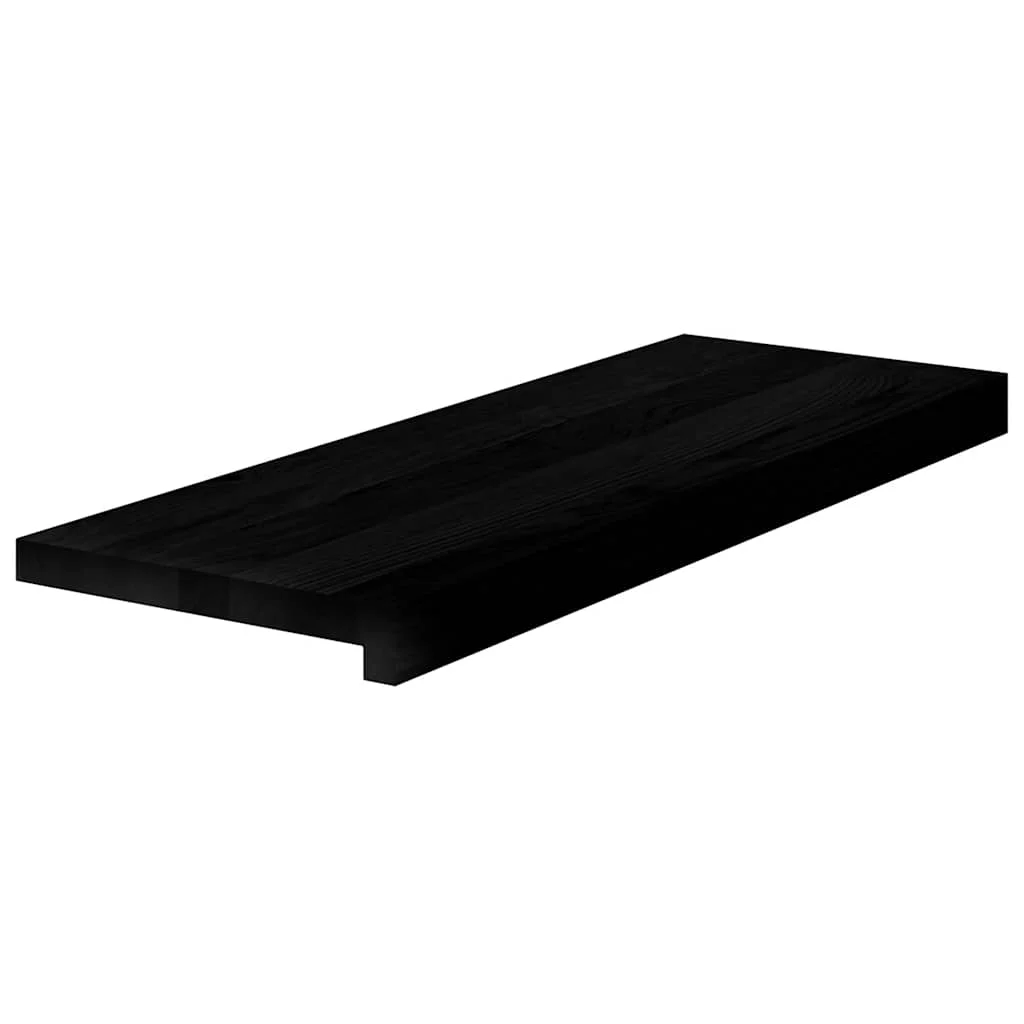 Lépcsőfokok 2 db Sötétbarna 70x25x2 cm tömör fa tölgyfa