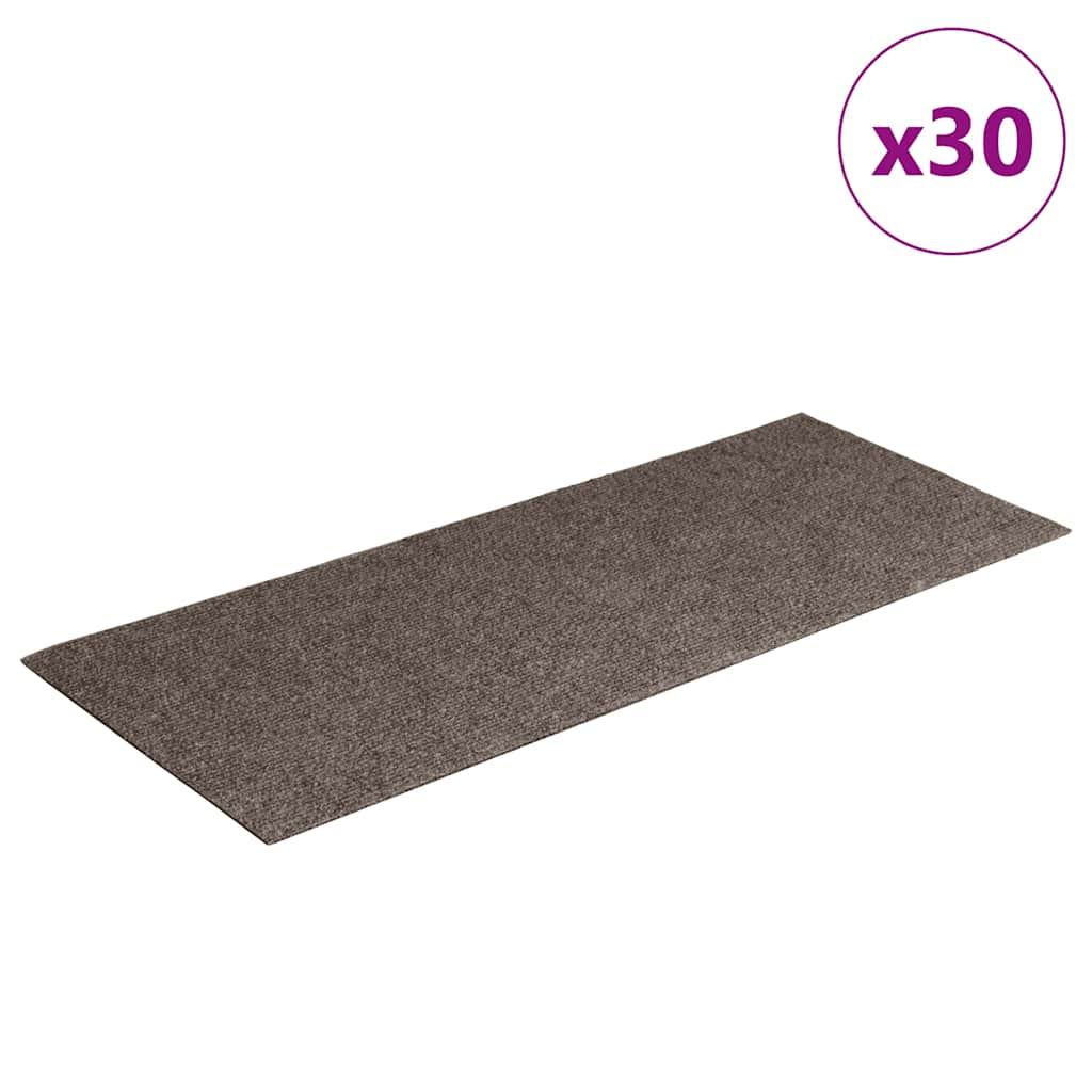 30 db krémszínű lépcsőszőnyeg öntapadós téglalap alakú 60x25 cm