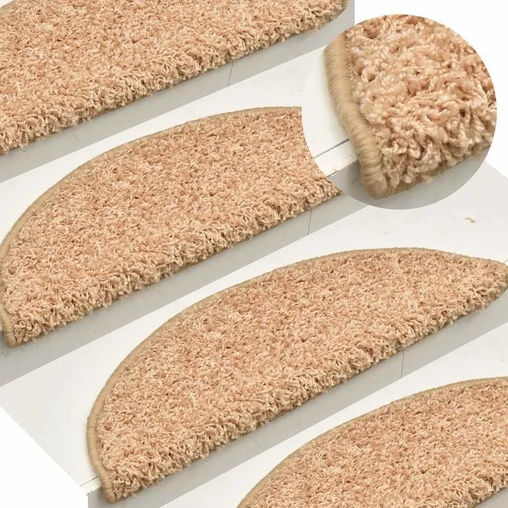 15 db aranyszínű lépcsőszőnyeg 65 x 21 x 4 cm