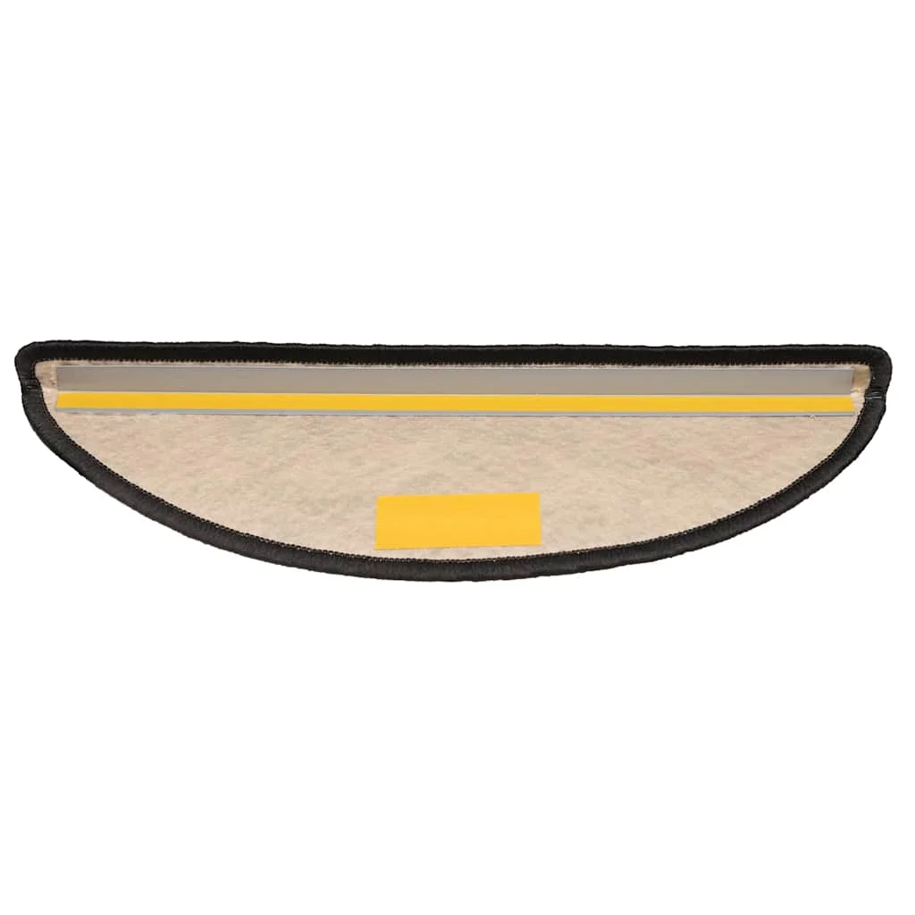 15 db szizál hatású antracitszürke lépcsőszőnyeg 65x21x4 cm