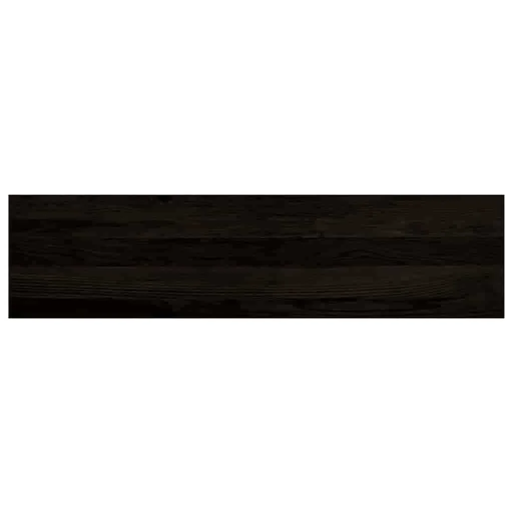 Lépcsőfokok 12 db Sötétbarna 100x30x2 cm tömör fa tölgyfa