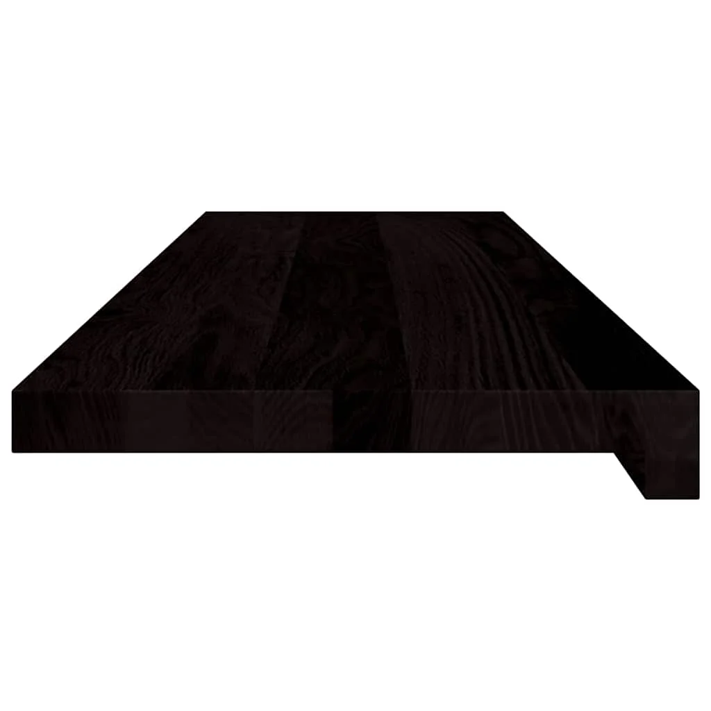 Lépcsőfokok 2 db Sötétbarna 90x30x2 cm tömör fa tölgyfa