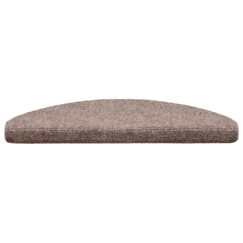 20 db öntapadós lépcsőszőnyeg 65 x 21 x 4 cm világosbarna félkör alakú nagy