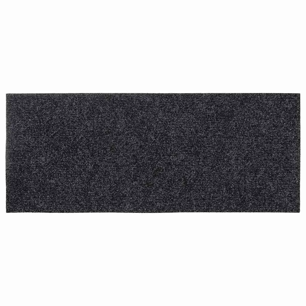 30 db szürke lépcsőszőnyeg öntapadós téglalap alakú 60x25 cm