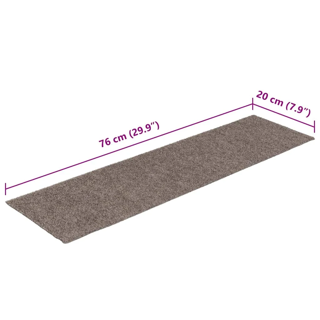 30 db krémszínű lépcsőszőnyeg öntapadós téglalap alakú 76x20 cm