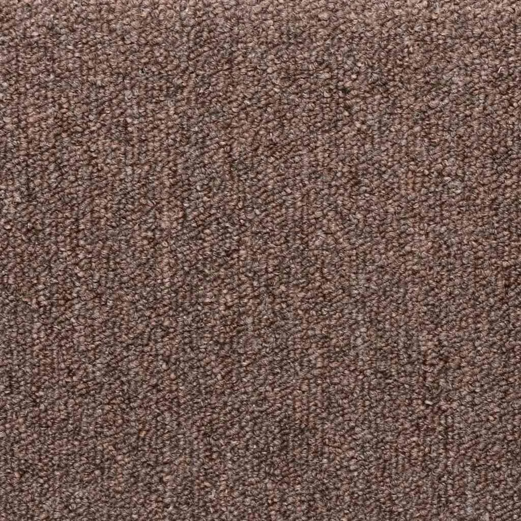30 db lépcsőszőnyeg, barna, téglalap alakú széllel, 65 x 21 x 4 cm