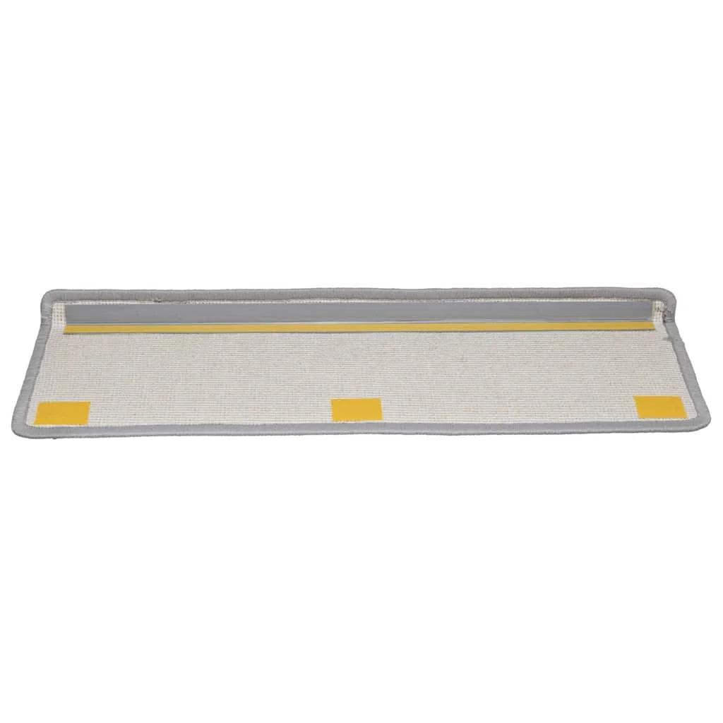 20 db szürke lépcsőszőnyeg, téglalap alakú széllel, 65 x 21 x 4 cm
