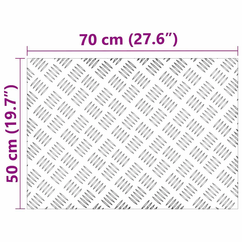 Alumínium Rácsos Lemezek 4 db Csúszásgátló 70x50 cm