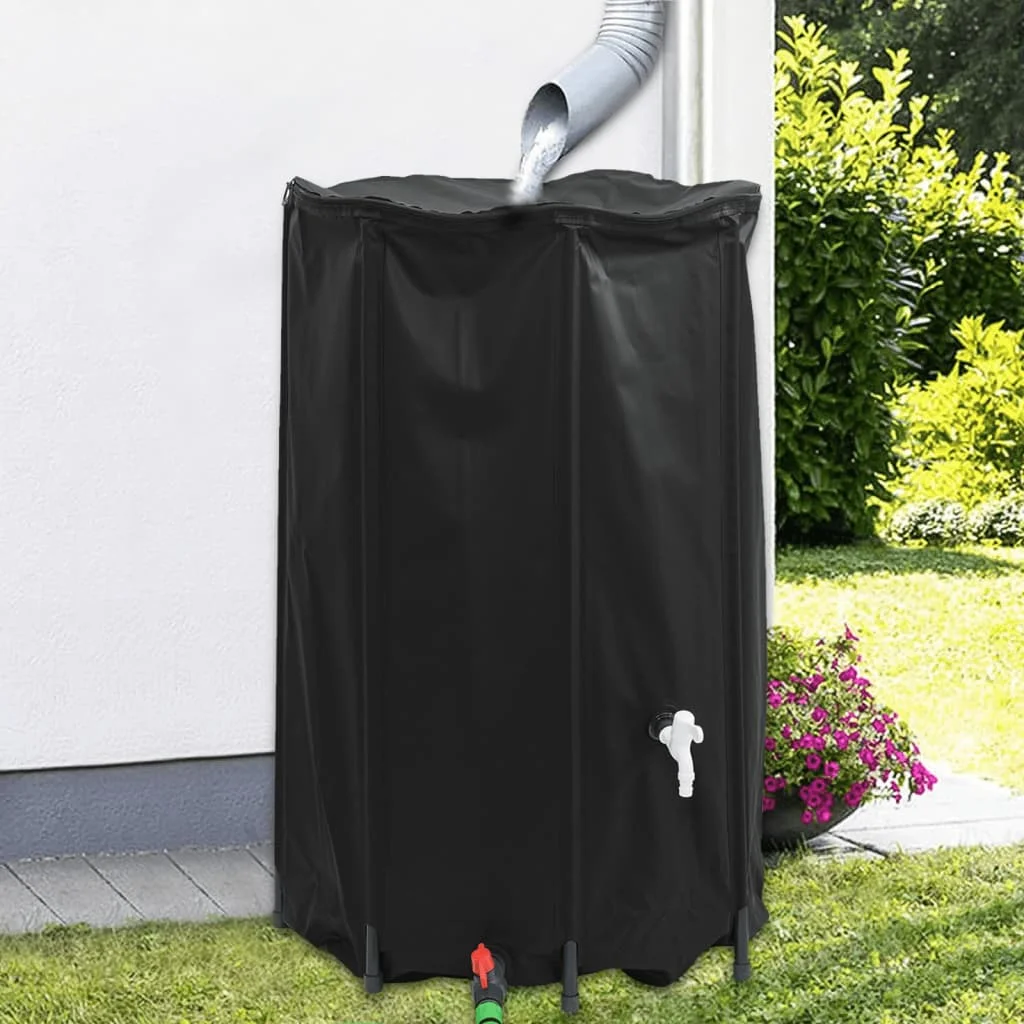 összecsukható PVC víztartály csappal 500 L