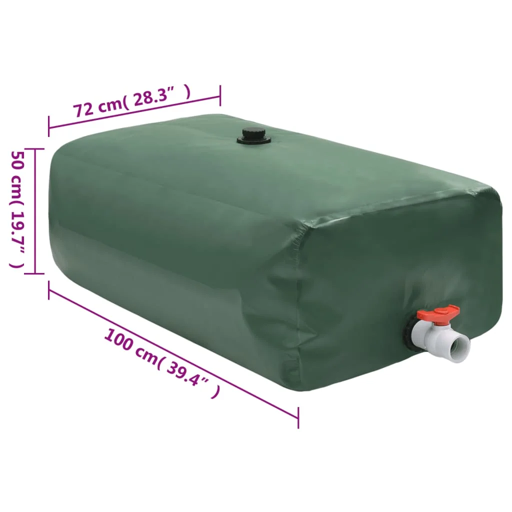 összecsukható PVC víztartály csappal 360 L