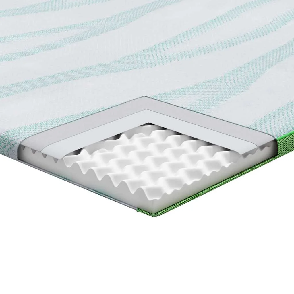 Matracpárnák Fehér és Zöld 140 x 200 cm