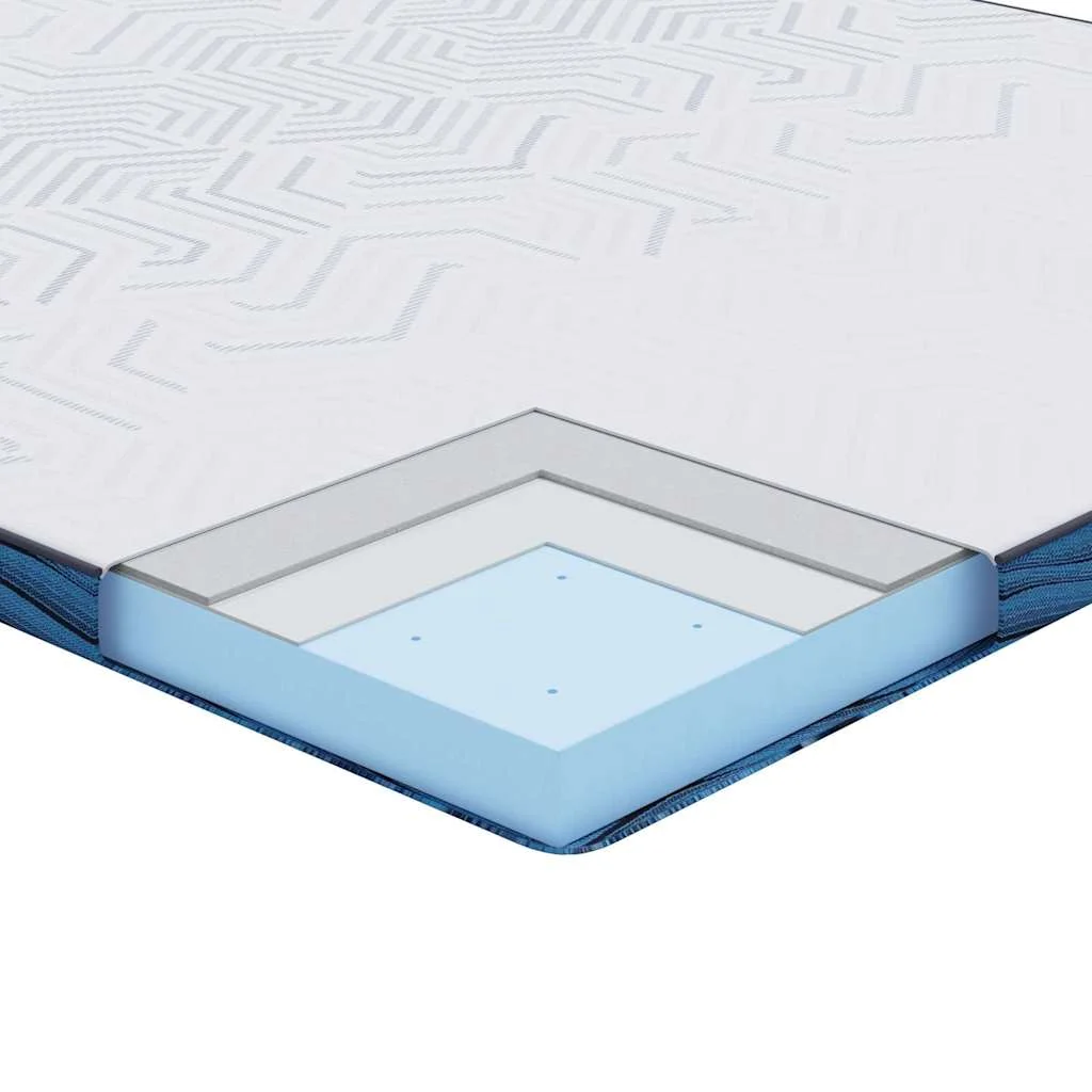 Matracpárnák Fehér és kék 200 x 200 cm