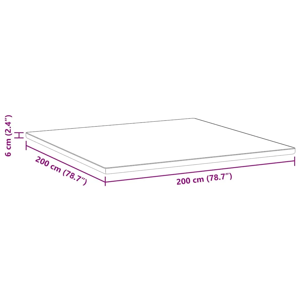 Matracpárnák Fehér és kék 200 x 200 cm