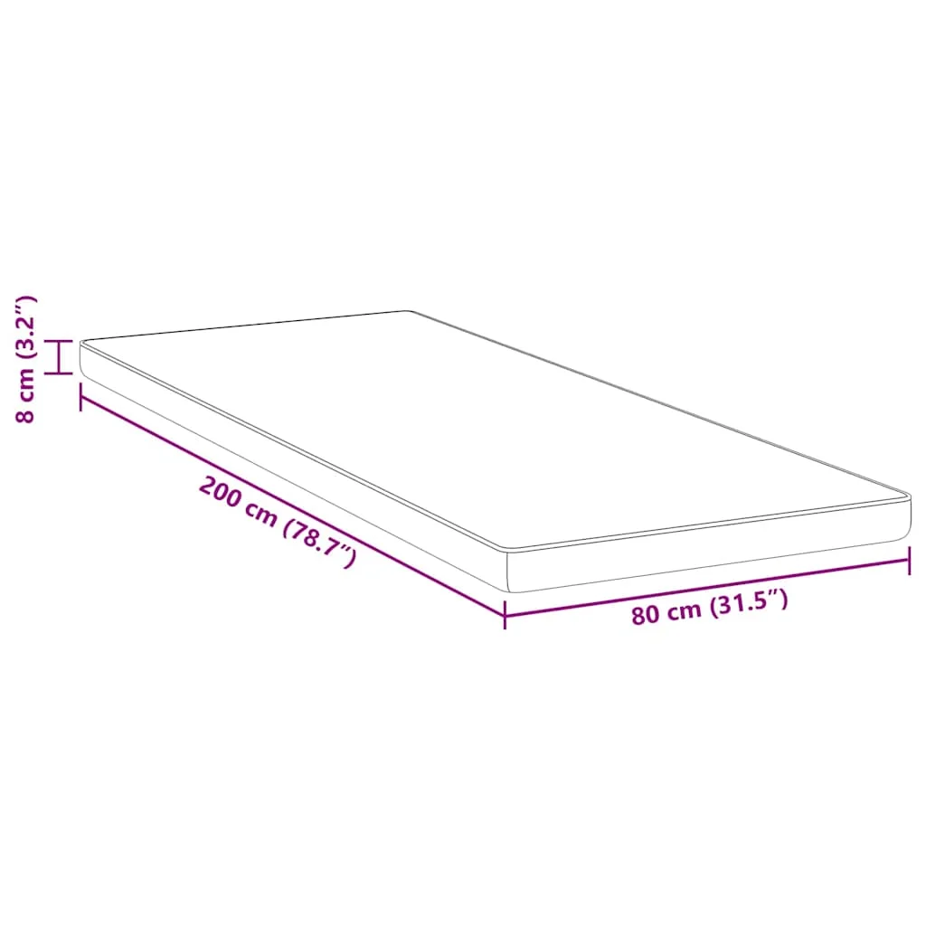 Matracpárnák Fehér és kék 80 x 200 cm