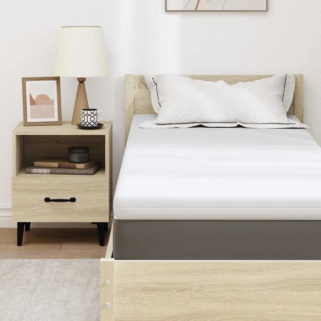 Matracpárnák Fehér 80 x 200 cm 100% poliészter jacquard szövet