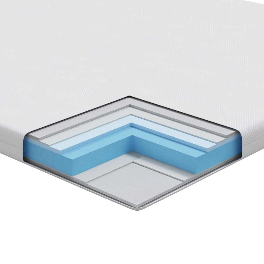 Matracpárnák Fehér 80 x 200 cm 100% poliészter jacquard szövet