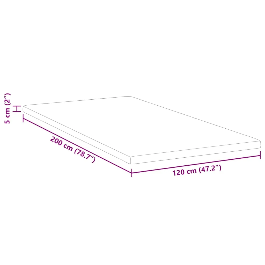 Matracpárnák Fehér 120 x 200 cm Nem ragasztós poliészter
