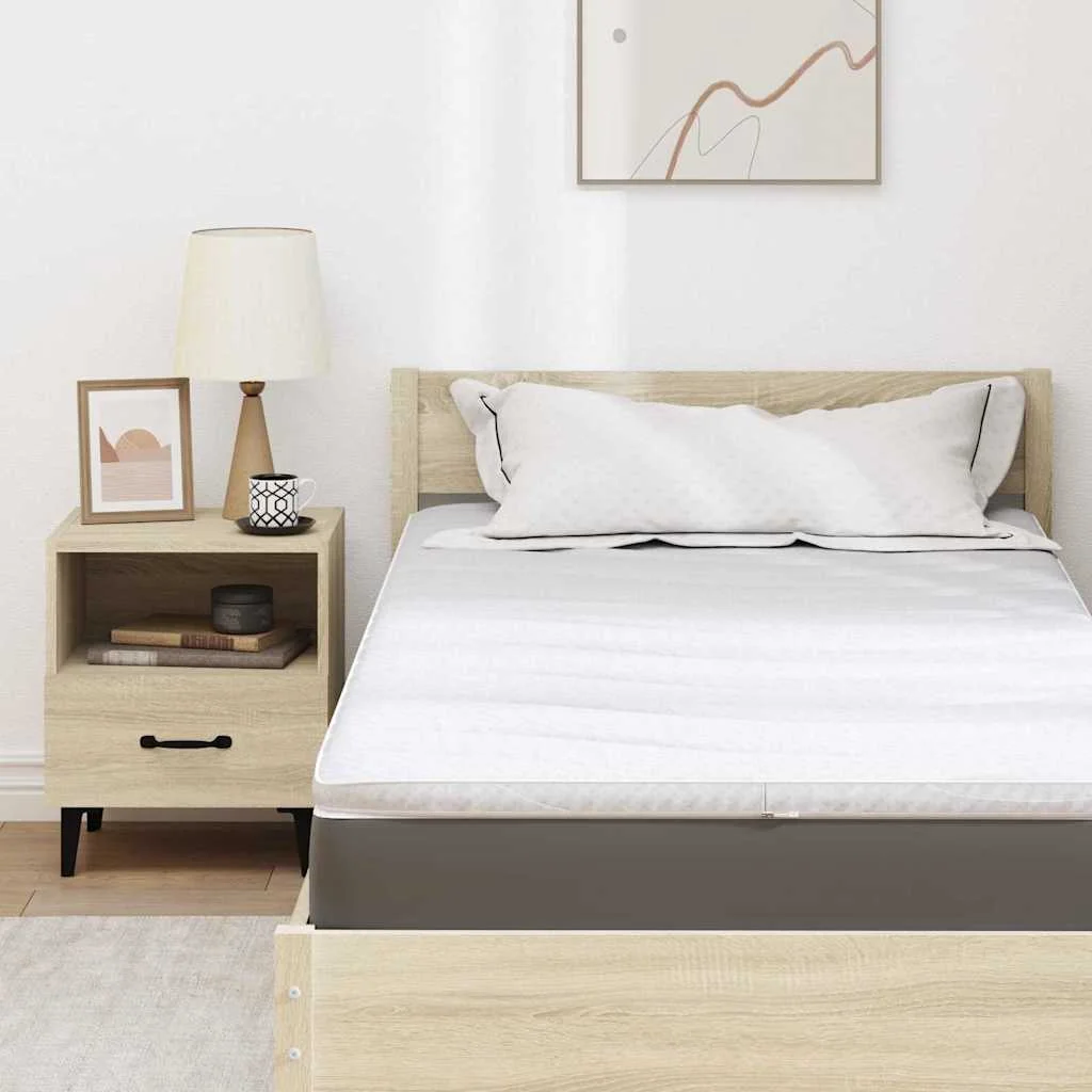 Matracpárnák Fehér 90 x 200 cm Nem ragasztós poliészter